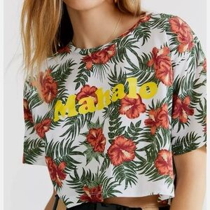 Mahalo Cropped Tee by Truly Madly Deeply | medium